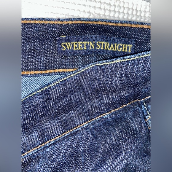Women’s Lucky Brand mid-rise crop sweet’n straight‎ dark blue Jeans Sz 6/28 - Picture 6 of 13